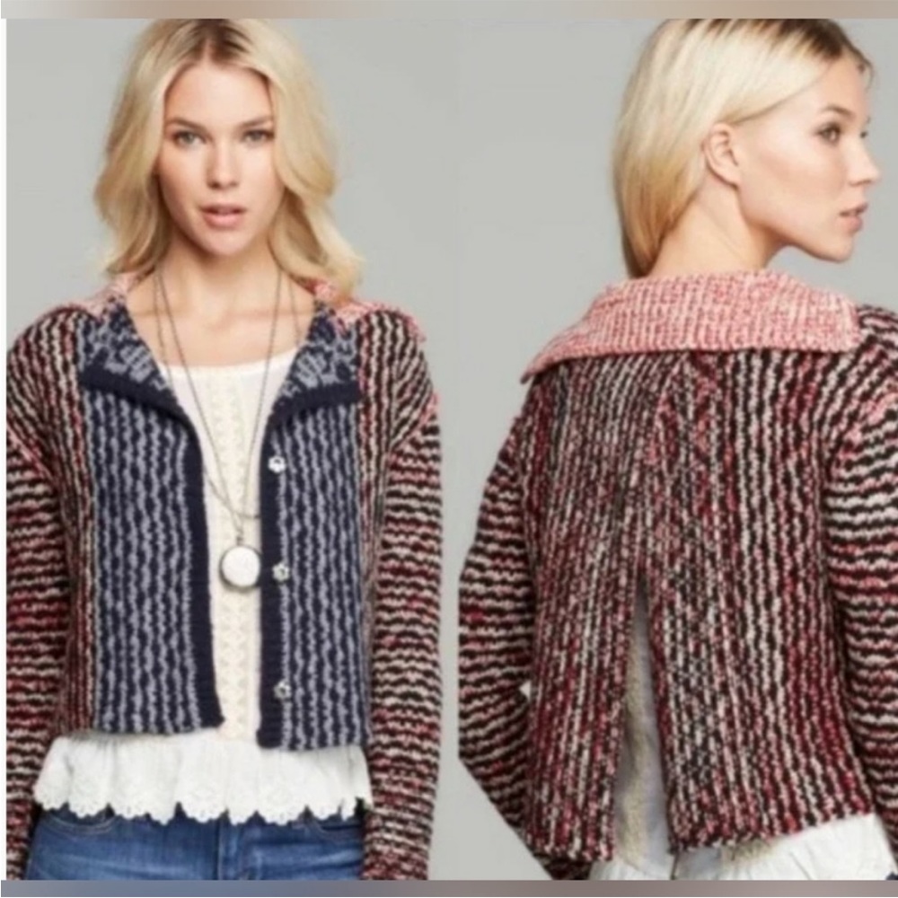 Free People Open Back Wool Sweater